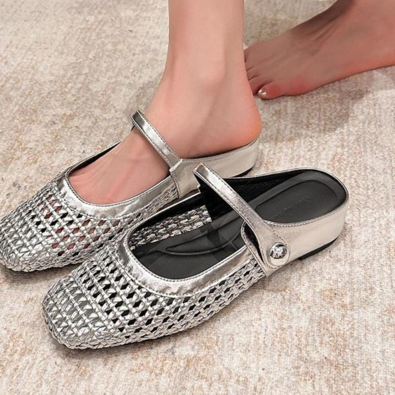 Women's Tressa Orthopedic Woven Mule Flats