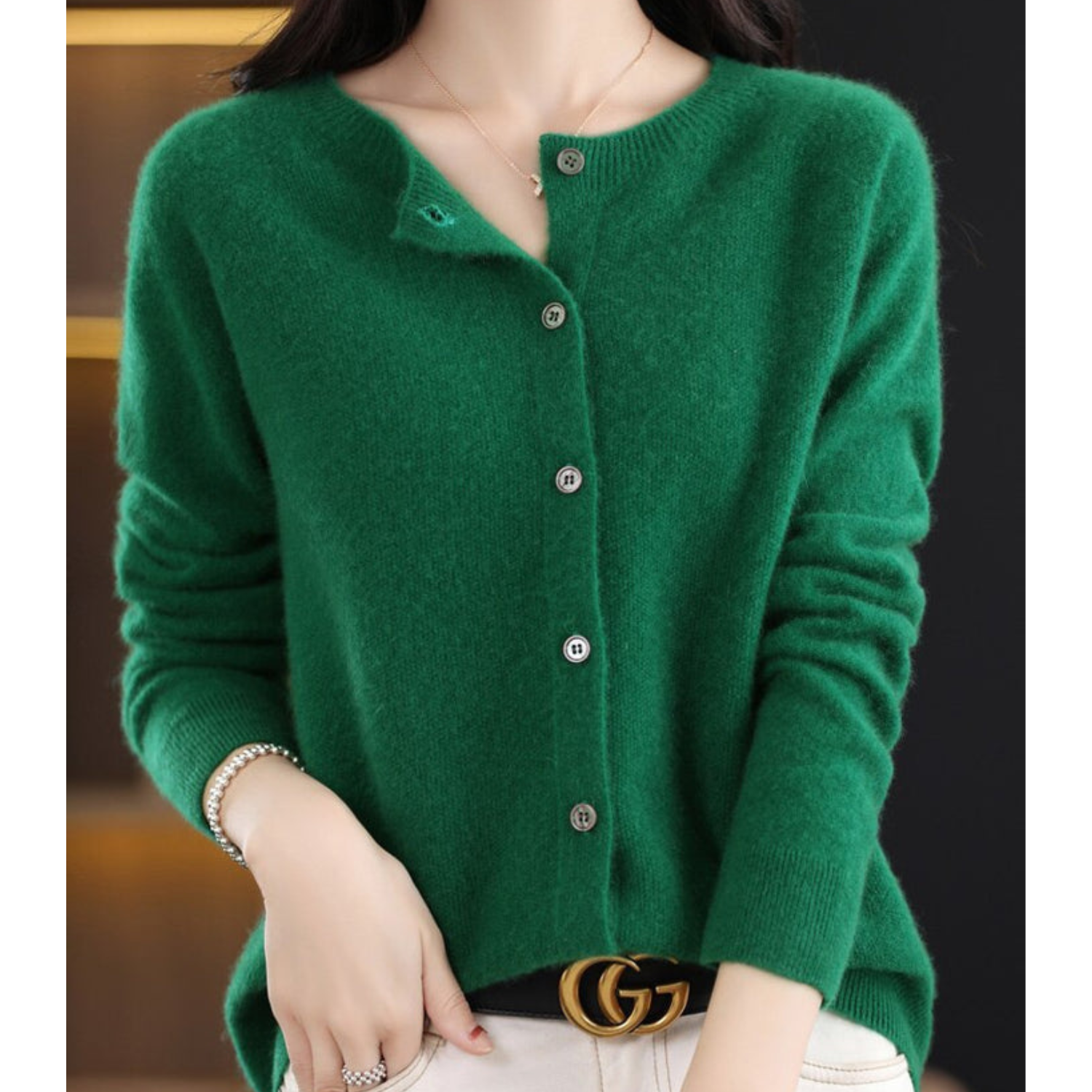 Women's Soft Knit Open-Front Cardigan