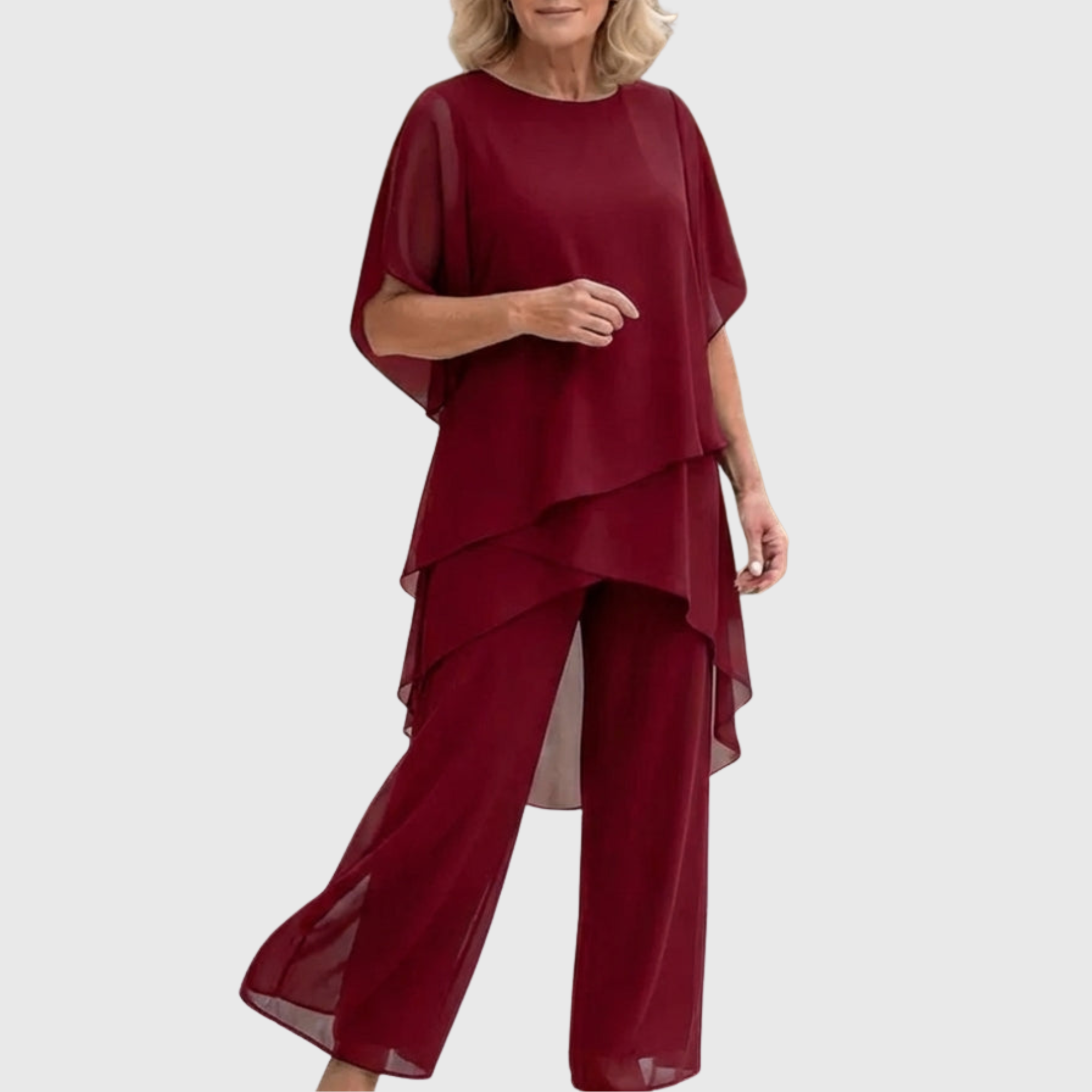 Draped Palazzo Trouser Suit