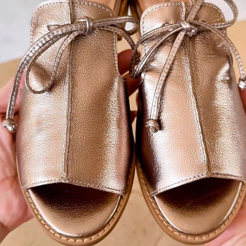 Lilliana Adjustable Strap Leather Sandals