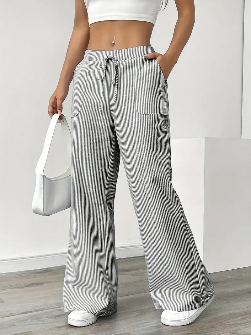 Linda Striped Straight Leg Pants