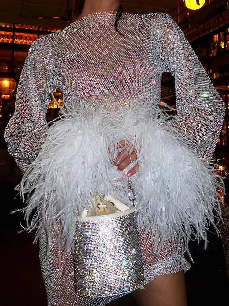 Metallic Shimmering Mini Dress