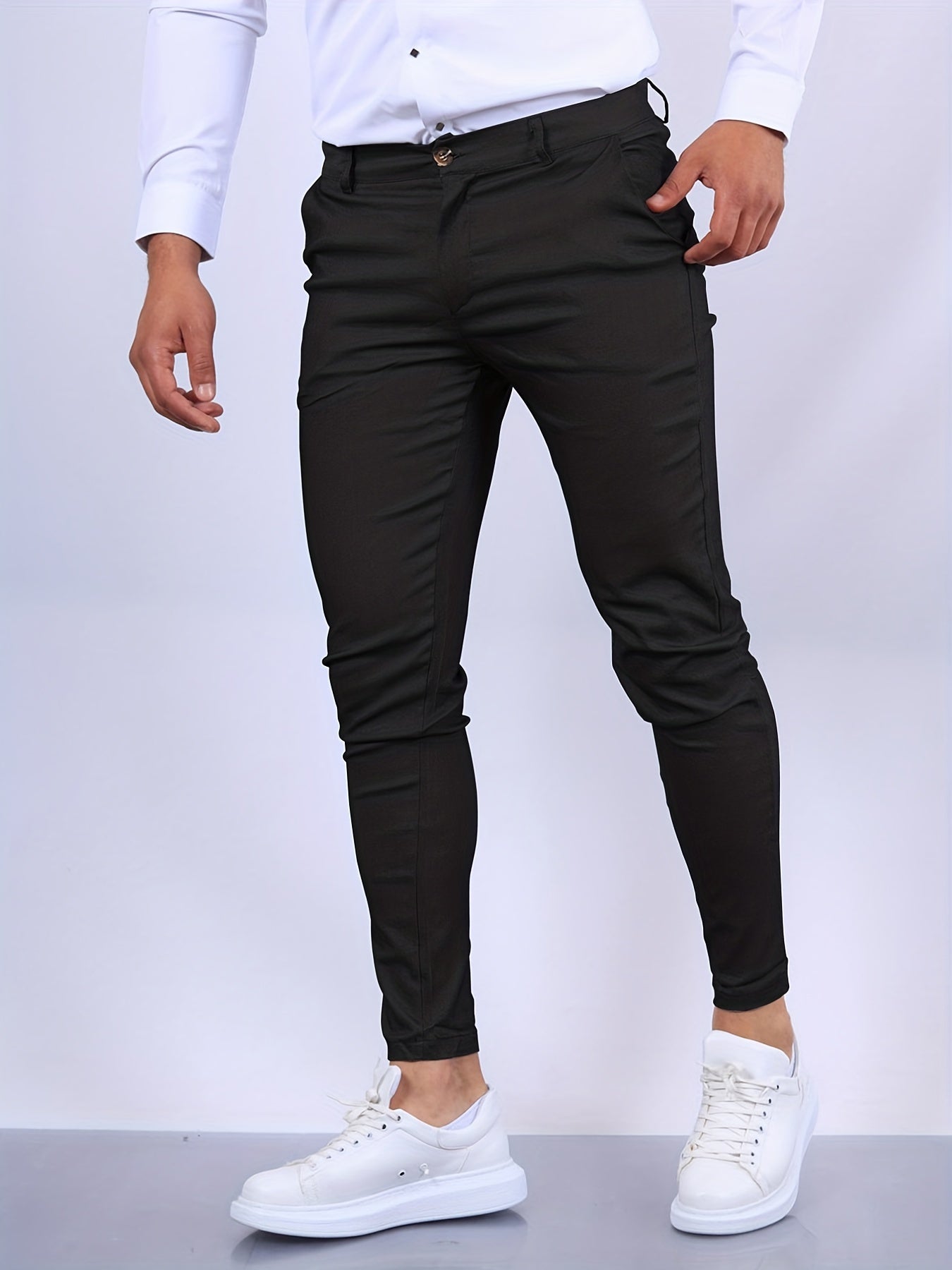 Slim Fit Stretch Chino Trousers