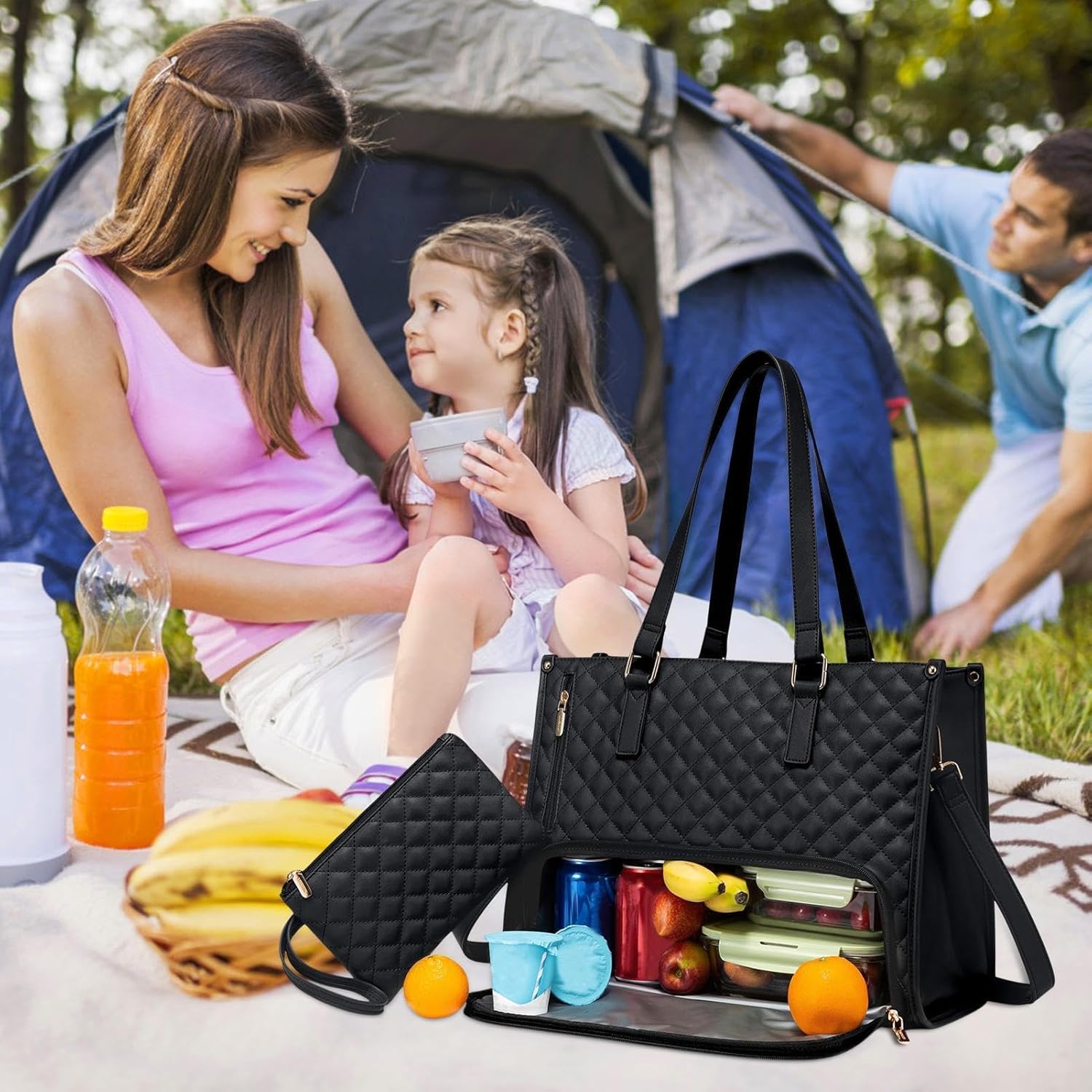 Insulated 2-in-1 Lunch And Laptop Tote