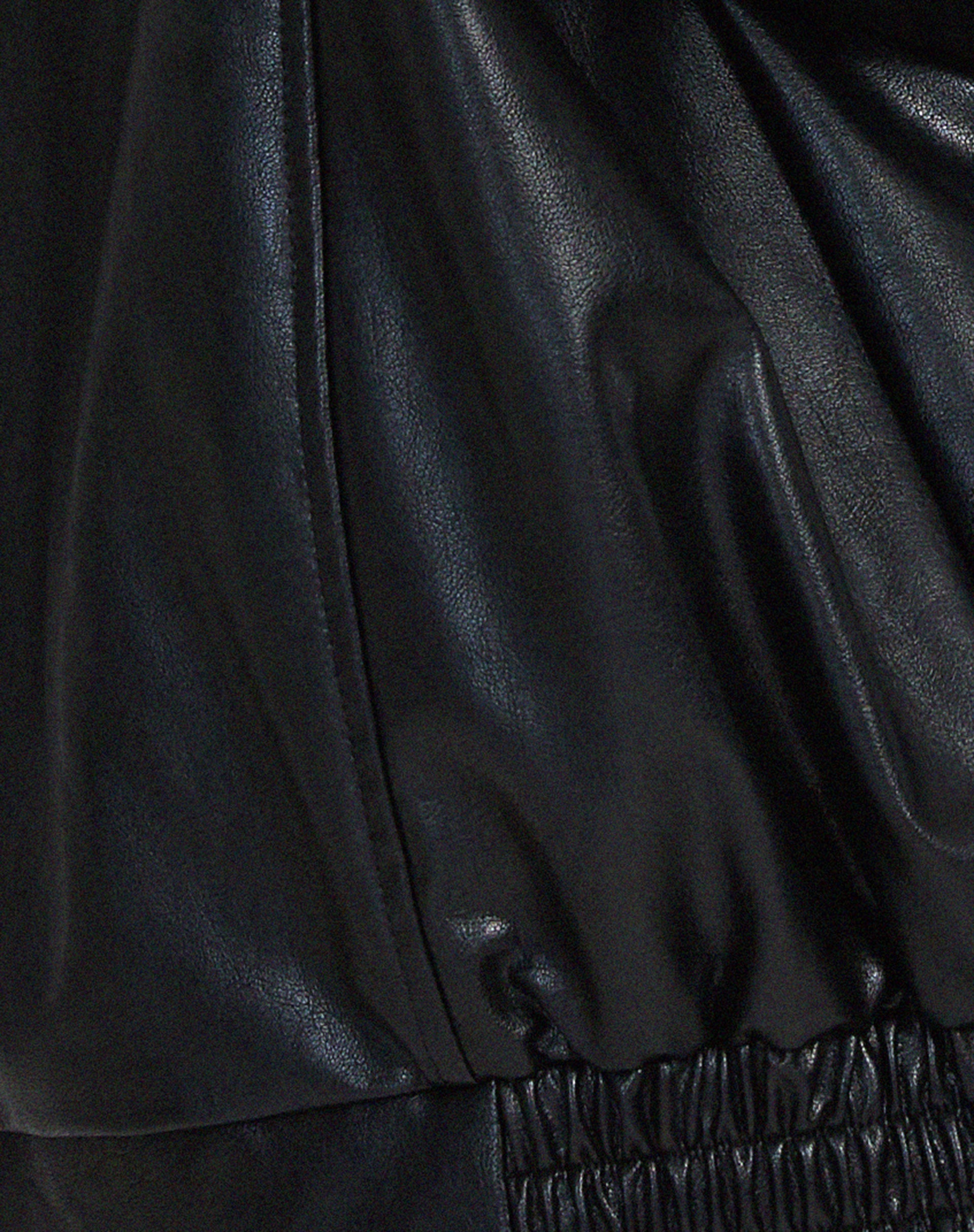 Oversized Faux Leather Jacket With Soft Lining