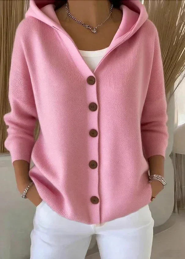 Relaxed Fit Cardigan With Lightweight Warmth