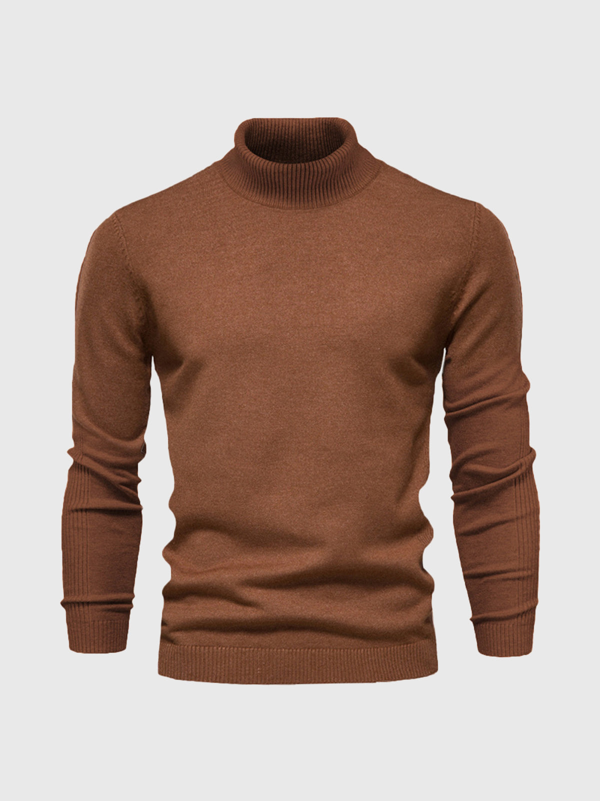 Soft Washable Cotton Turtleneck Sweater