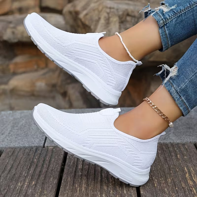Alice Breathable Orthopaedic Slip-On Knit Trainers