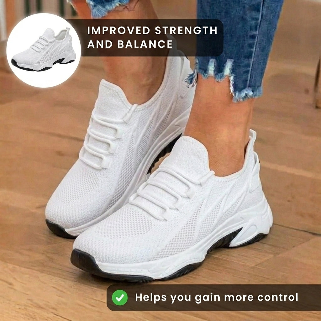 Chic Orthopedic Sneakers Two-Tone Design