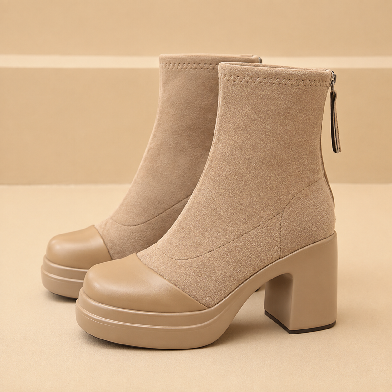 Sculpted Everyday Boots with Soft Sole
