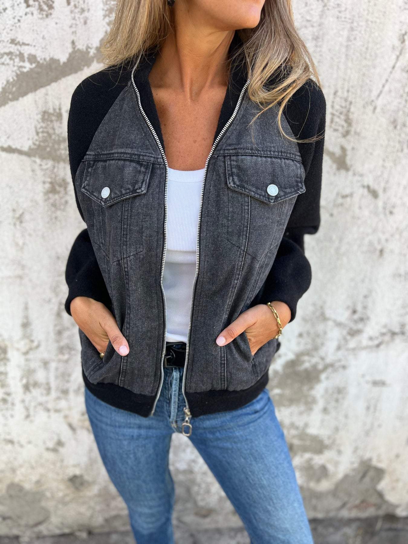 Casual Cotton Zip-Up Jacket