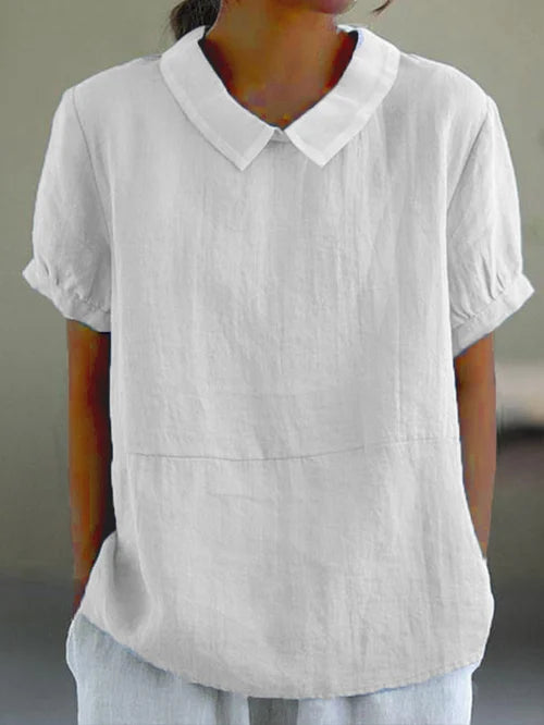 Cotton Shirt for Women - Elegant Button-Up Blouse for Any Occasion