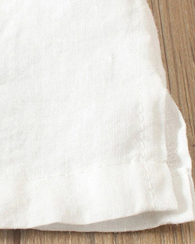 Short Sleeve Blouse With Round Neckline