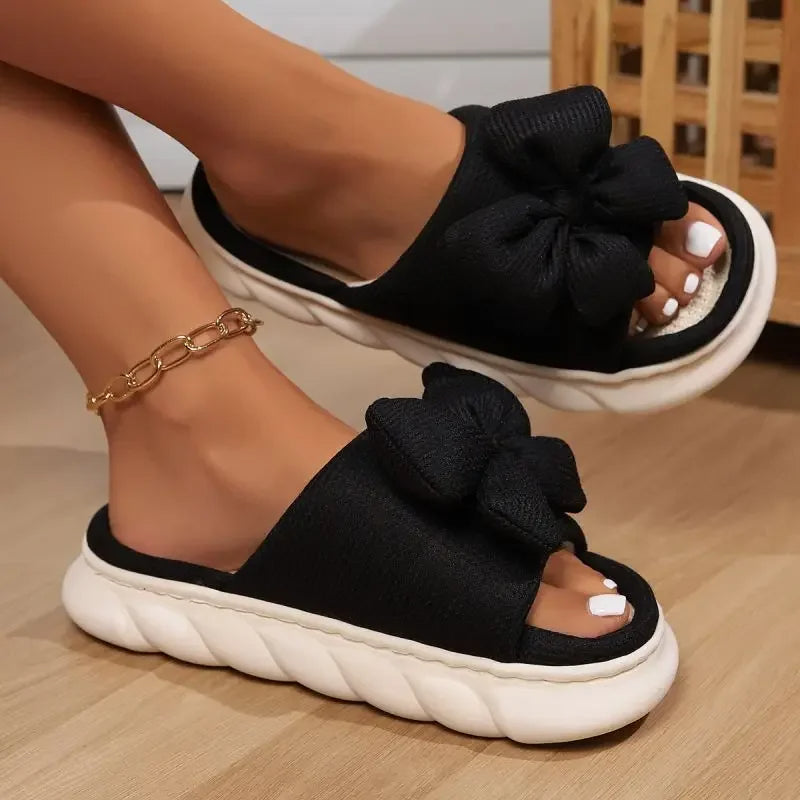 Women's Bow Slide Sandals