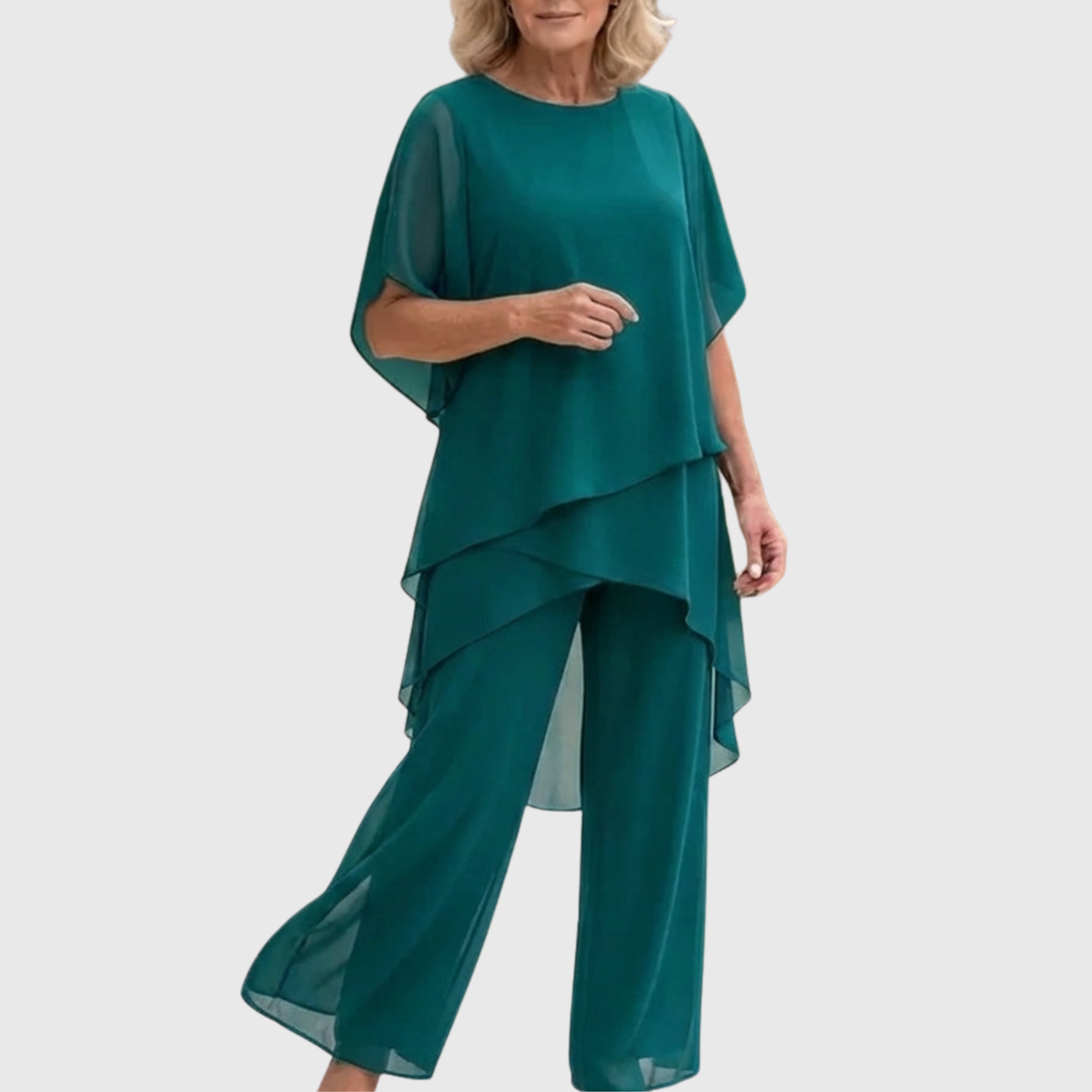 Draped Palazzo Trouser Suit