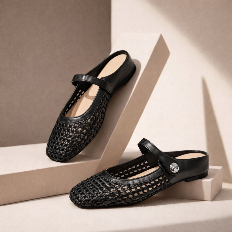 Women's Tressa Orthopedic Woven Mule Flats