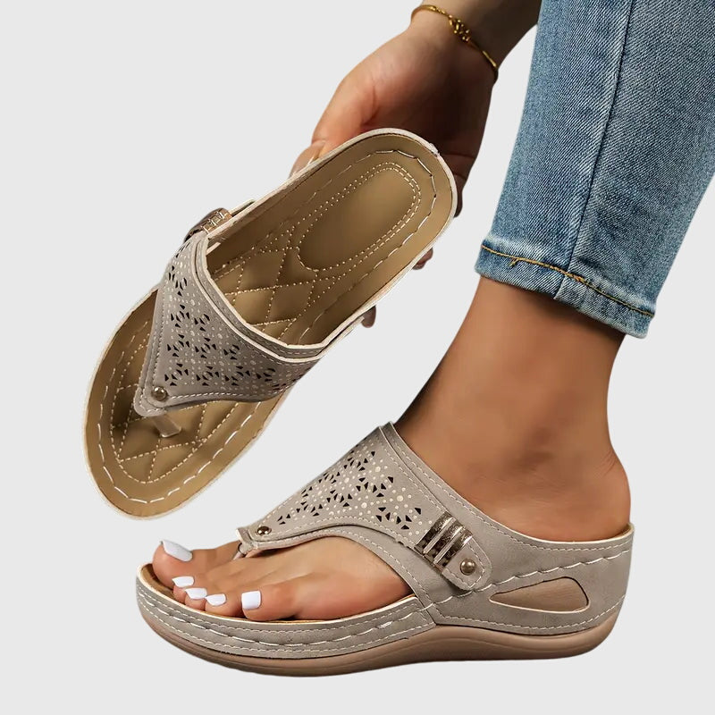 Wedge Orthopedic Slip-On Sandal
