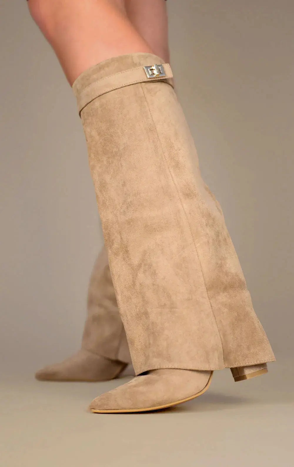 Sleek Tall Shaft Heeled Boots