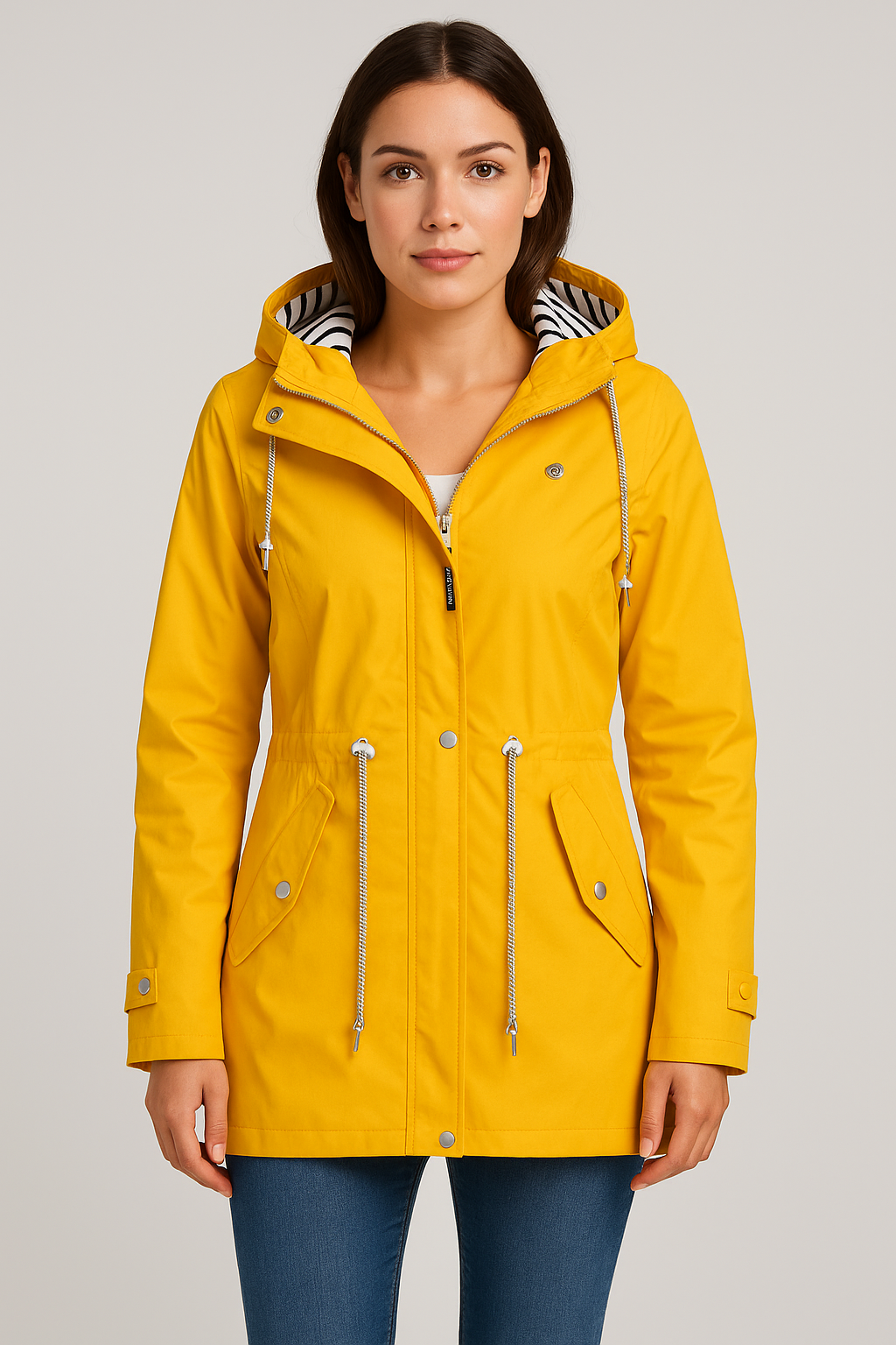 Lightweight Waterproof Hooded Women's Jacket