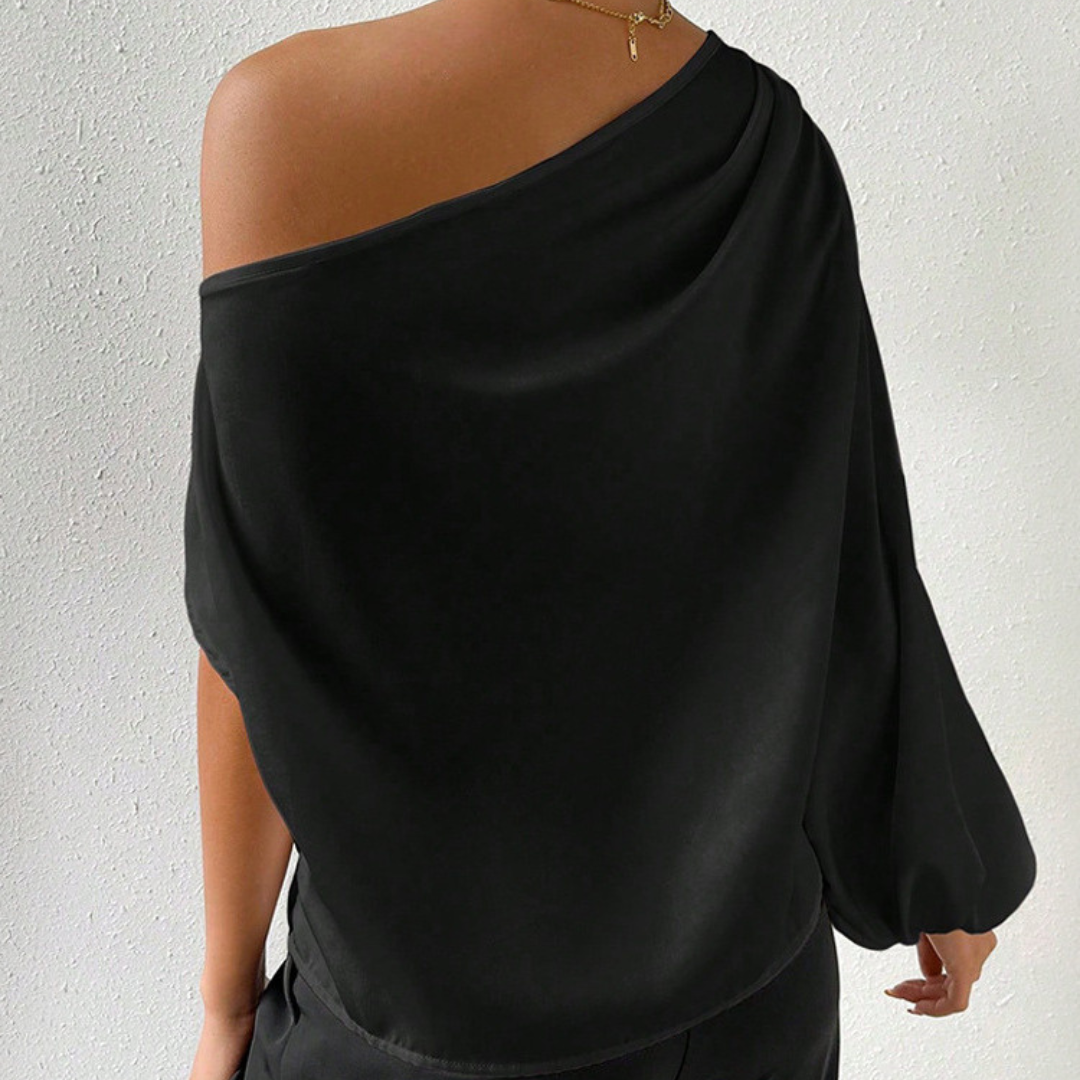 Smooth Satin Structured Fit Blouse