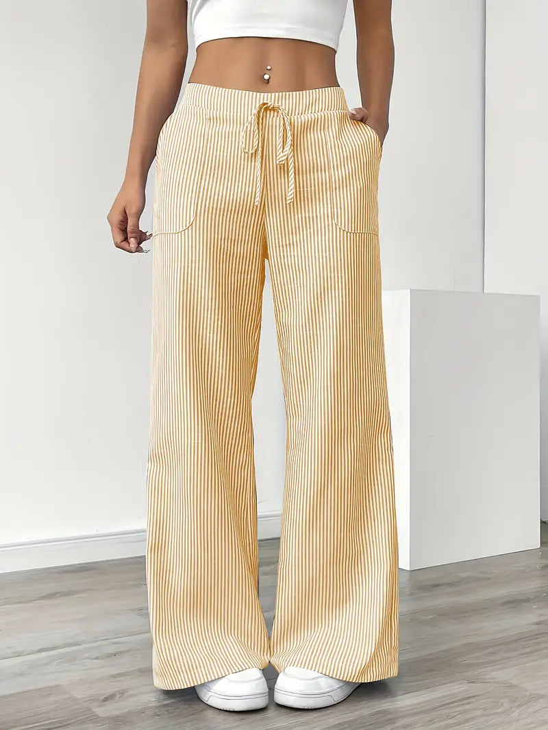 Linda Striped Straight Leg Pants