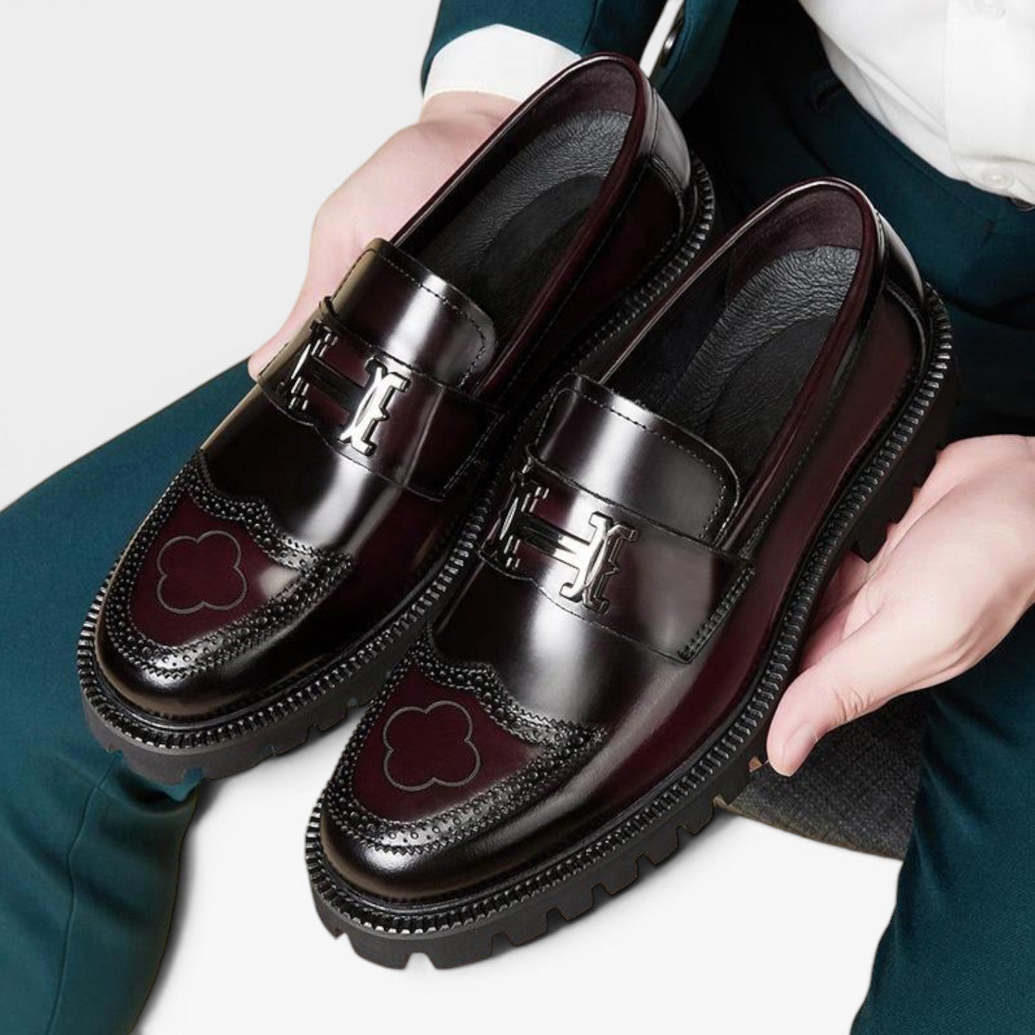 Modern Chunky Leather Loafers For Men