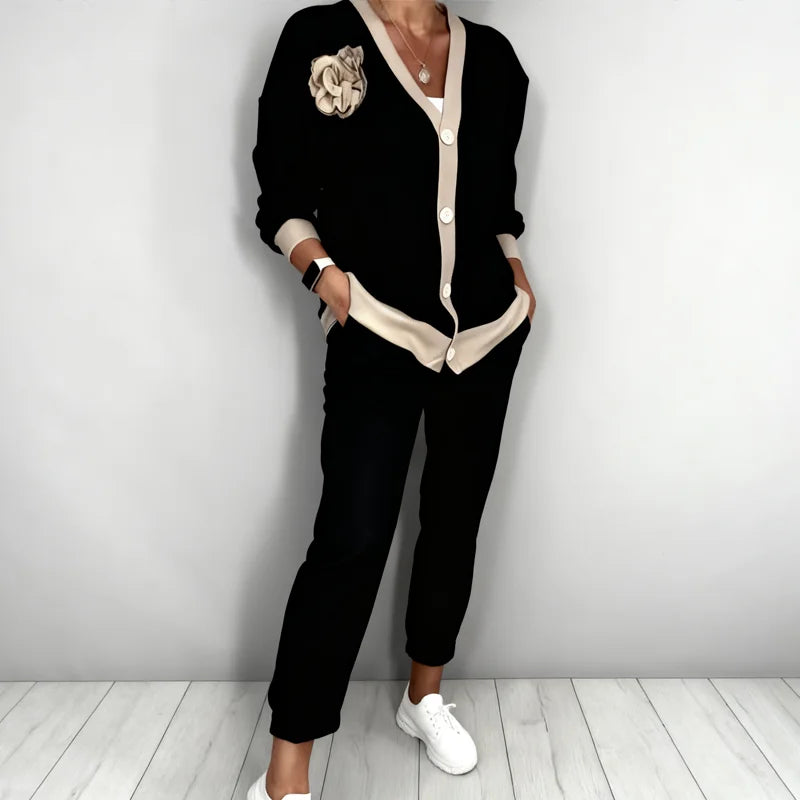 Ulyssa Button-Front Two-Piece Set
