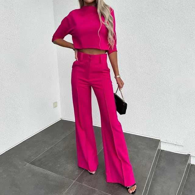Camille Laurent Cropped Top Two-Piece Set