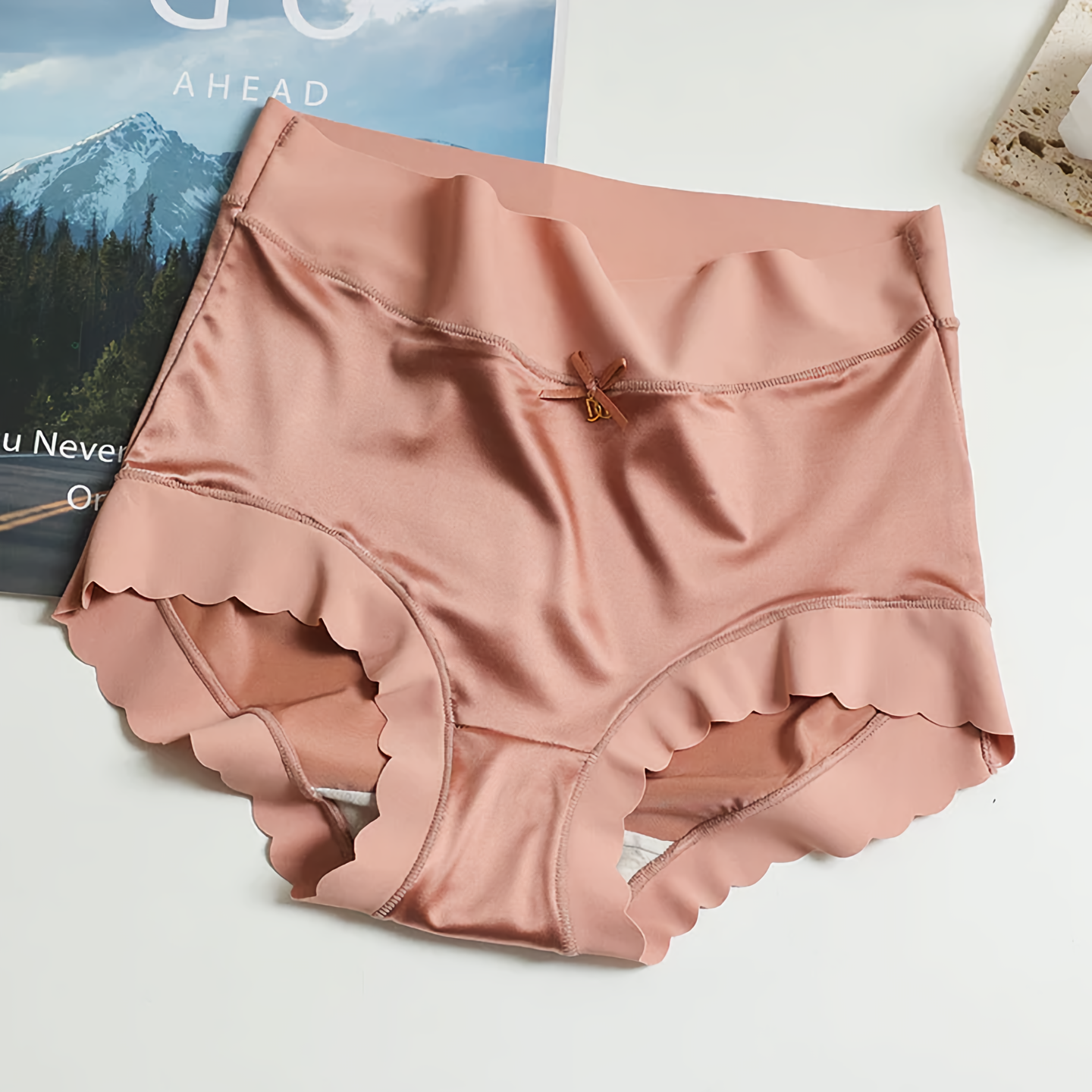 Seamless Soft Satin Underwear 5 Piece Set