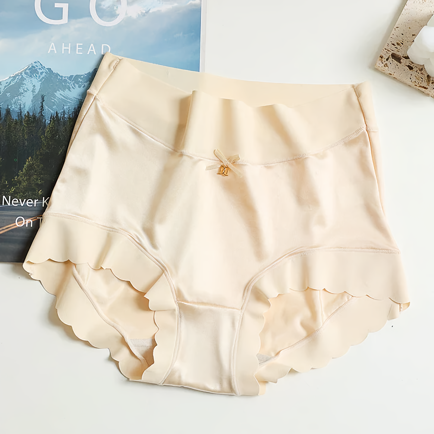 Seamless Soft Satin Underwear 5 Piece Set