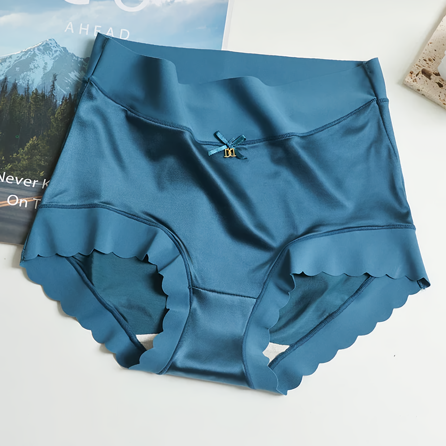 Seamless Soft Satin Underwear 5 Piece Set