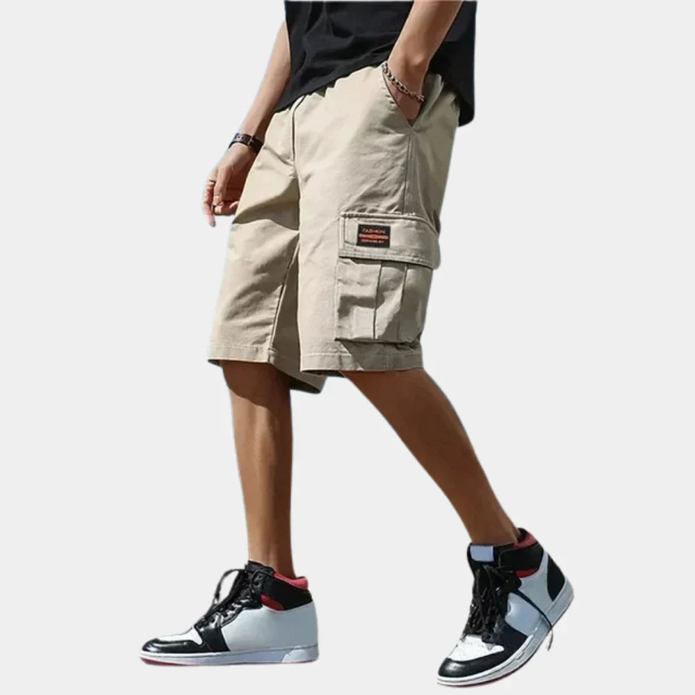 Men's Cotton Cargo Shorts with Pockets