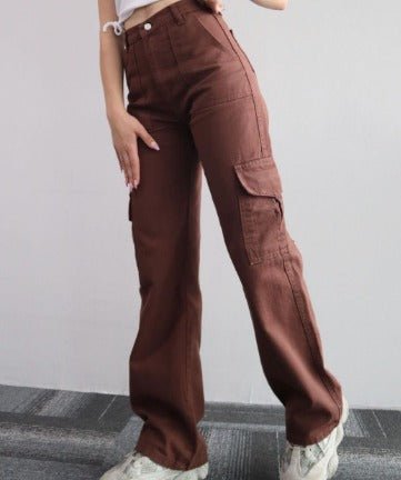 Sienna DeLuca Multi-Pocket Cargo Jeans