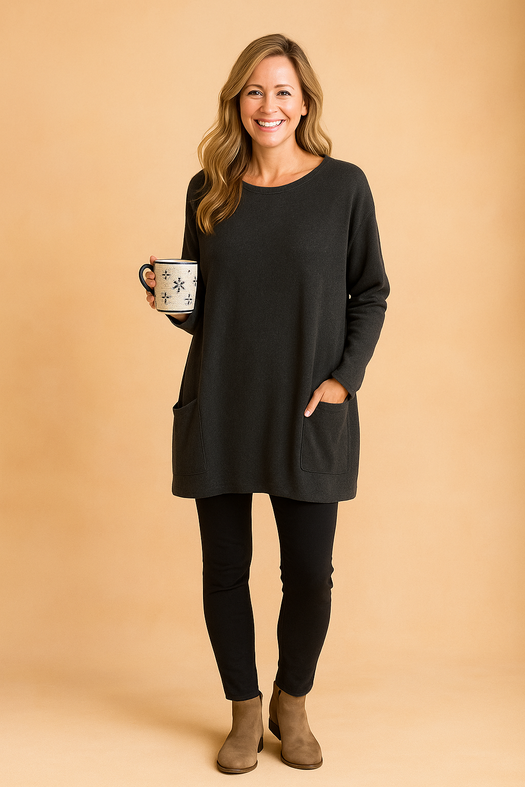 Adele Oversized Pocket Sweater