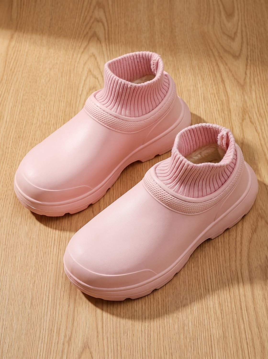 Knit Sock-Fit Slip-On Platform Sneakers