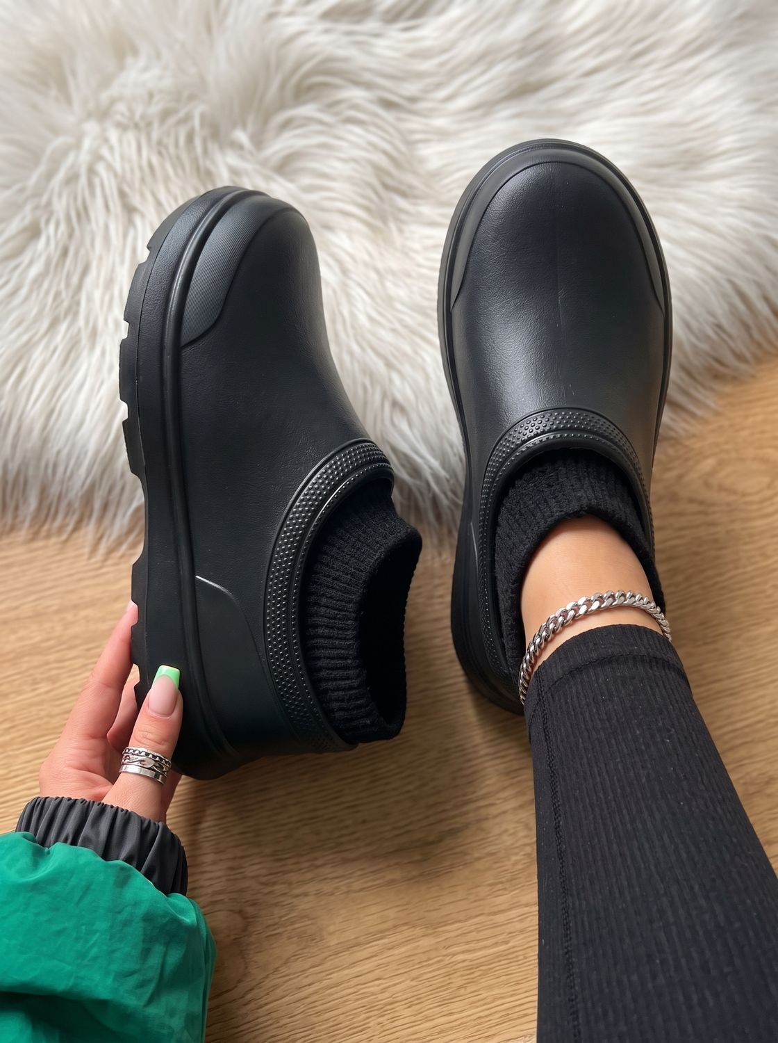 Knit Sock-Fit Slip-On Platform Sneakers