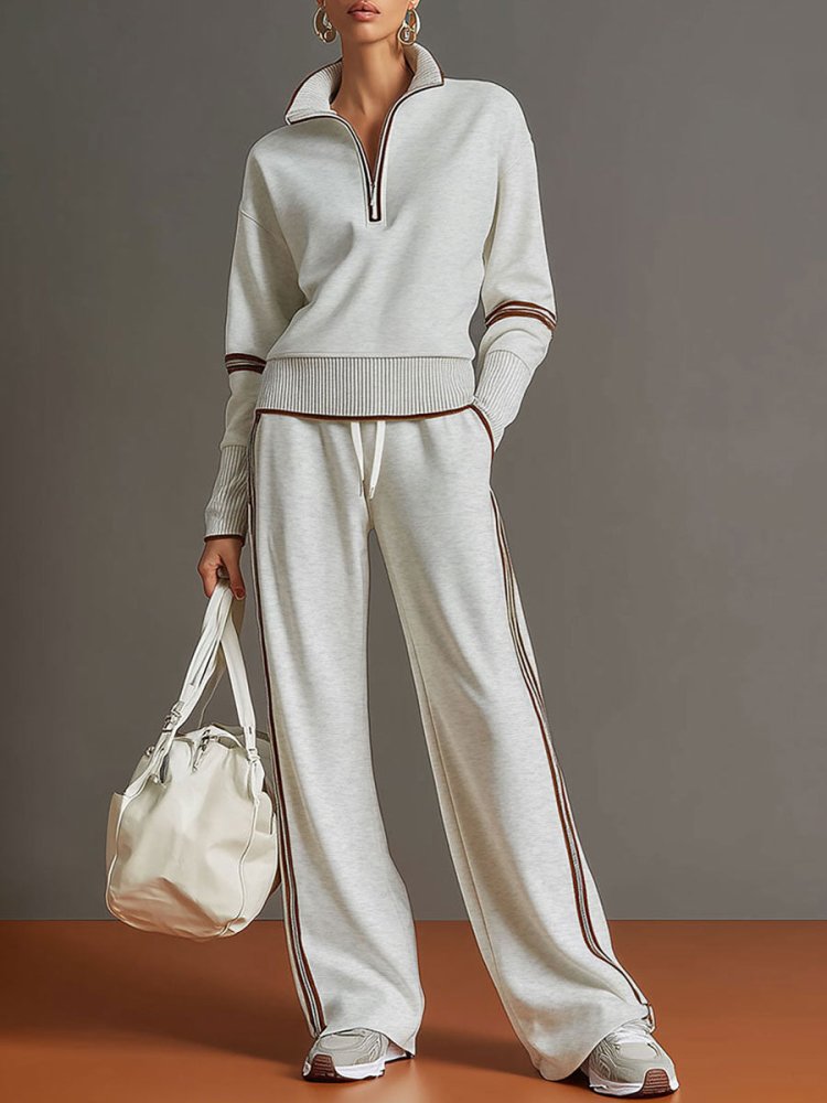 Serena Coordinated Wide-Leg Lounge Set