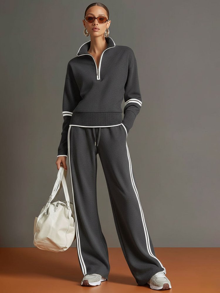 Serena Coordinated Wide-Leg Lounge Set