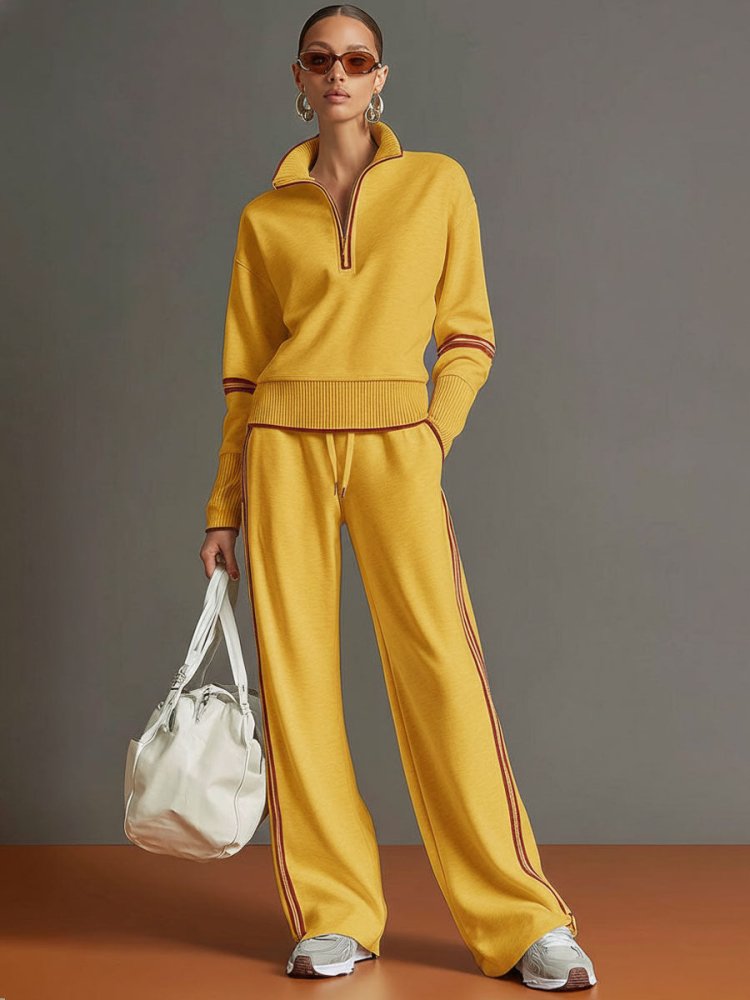 Serena Coordinated Wide-Leg Lounge Set