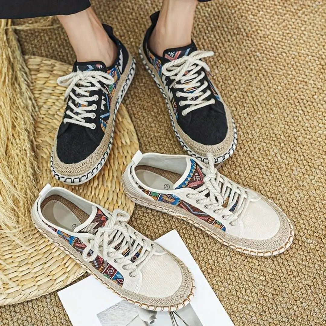 Bold Pattern Aztec Sneakers Jute Midsole