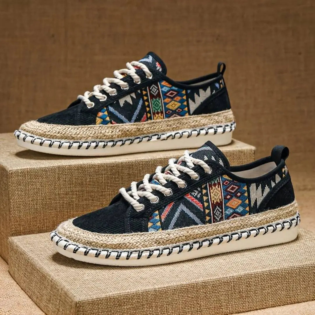 Bold Pattern Aztec Sneakers Jute Midsole