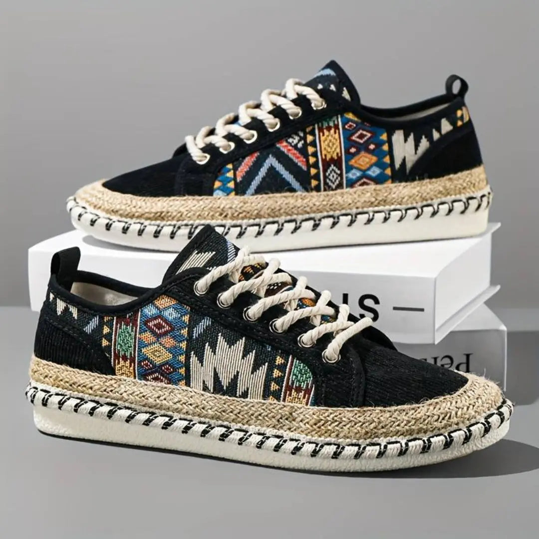 Bold Pattern Aztec Sneakers Jute Midsole