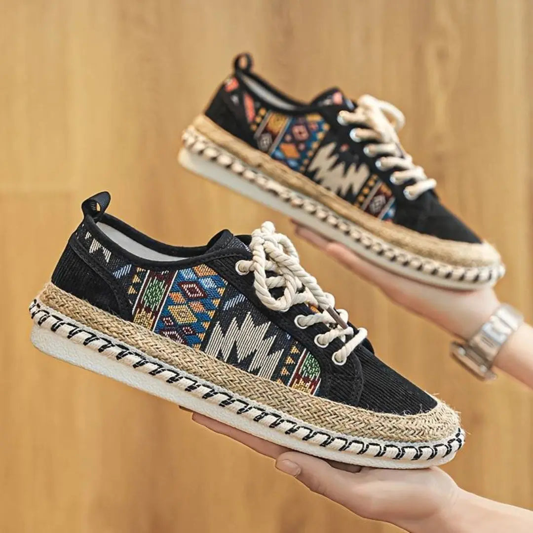 Bold Pattern Aztec Sneakers Jute Midsole