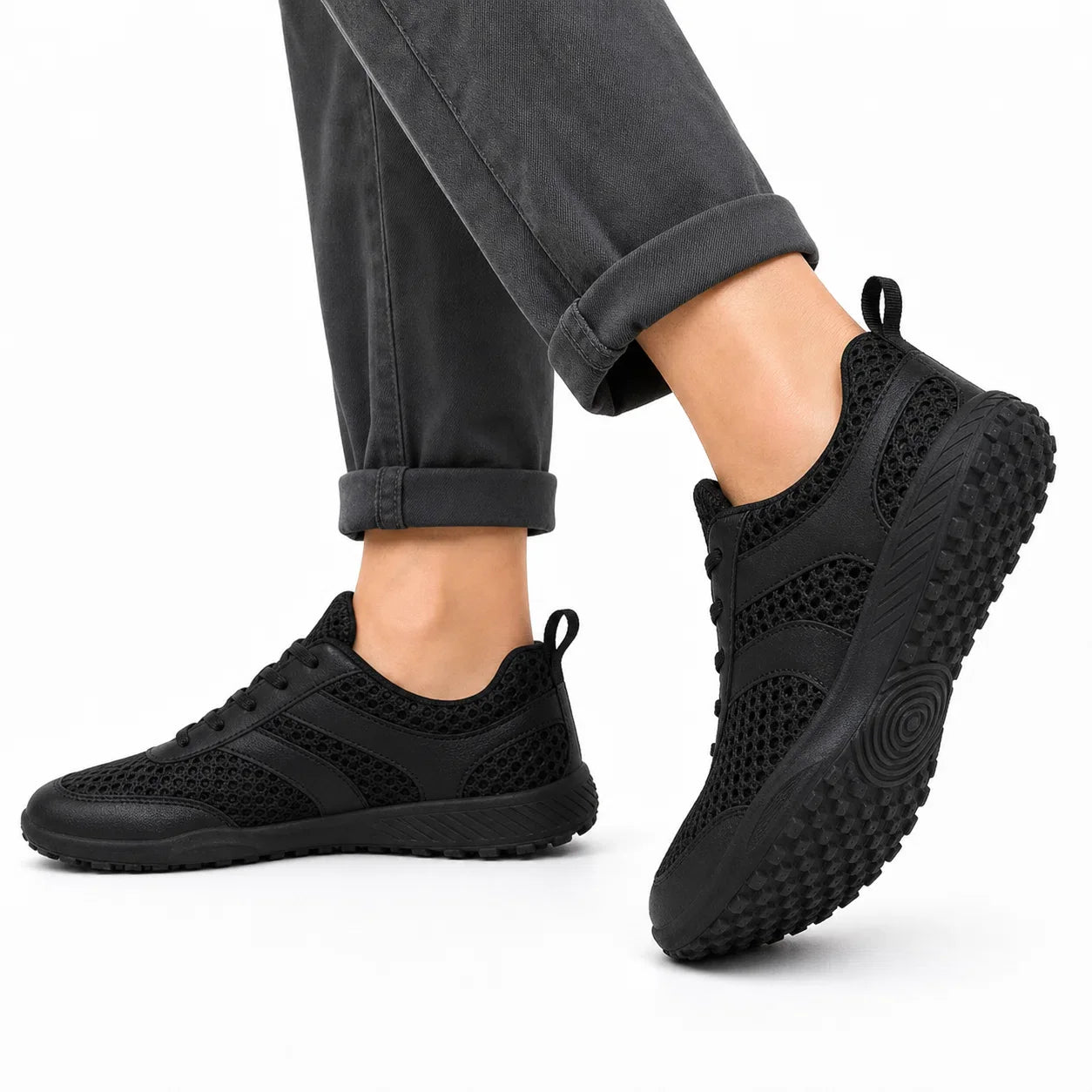 Unisex Wide Toe Box Barefoot Walking Trainers | Non-Slip Breathable