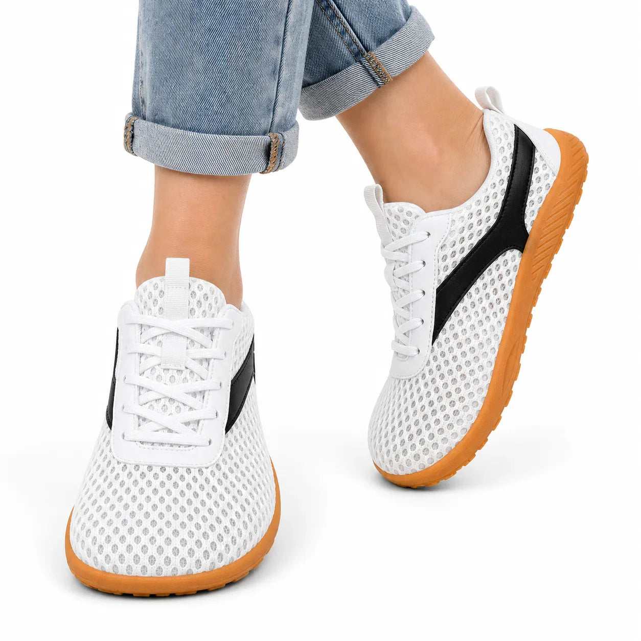 Unisex Wide Toe Box Barefoot Walking Trainers | Non-Slip Breathable