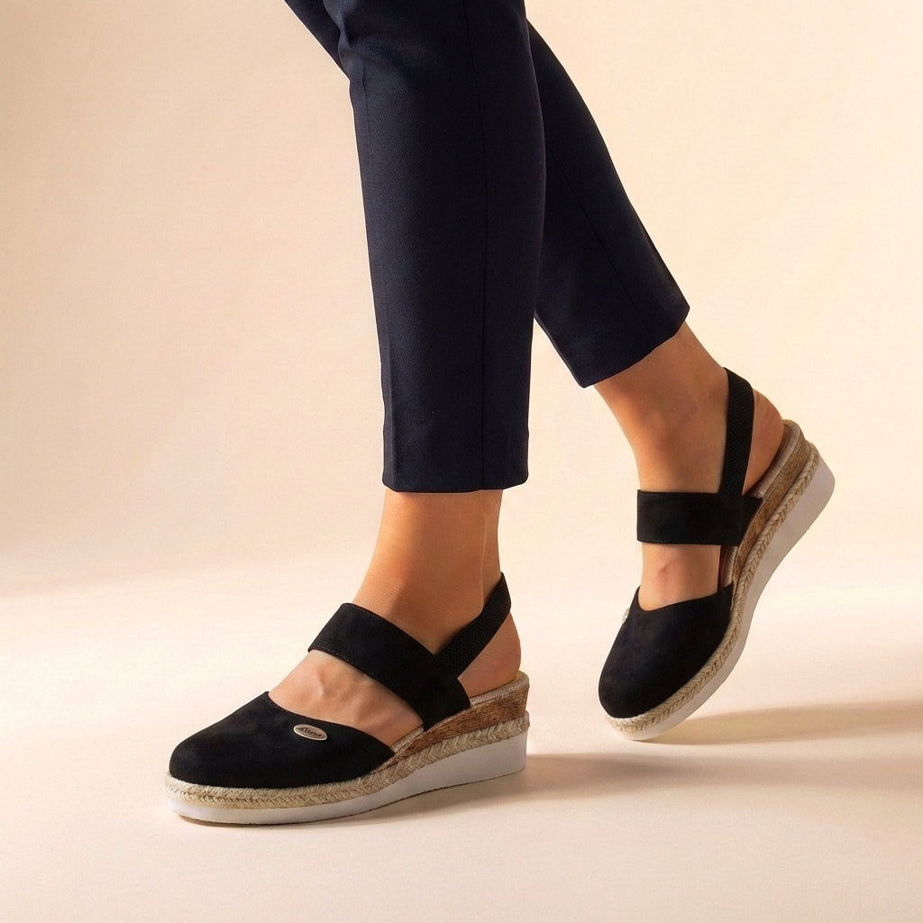 Comfort Fit Platform Espadrille Sandals