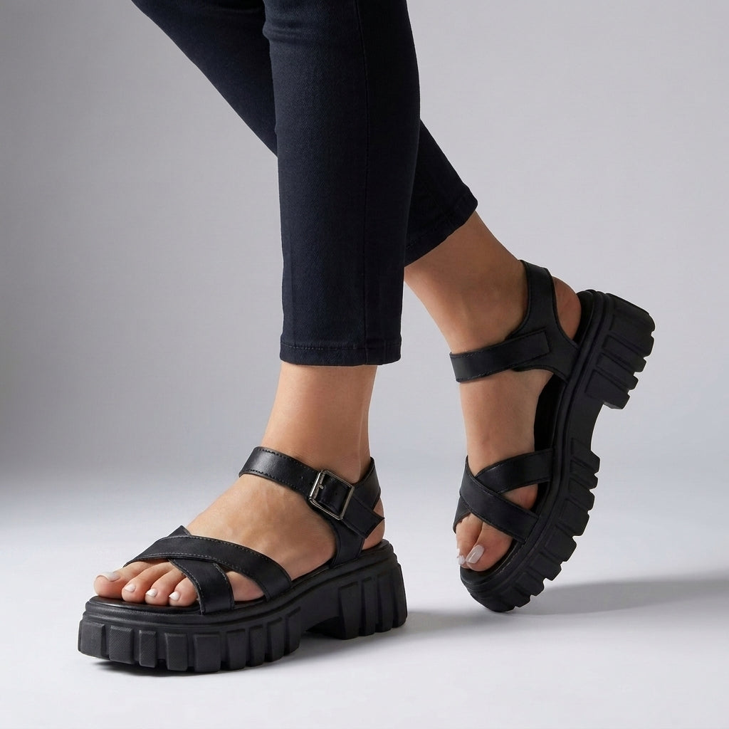 Chunky Platform Lug Sole Sandals
