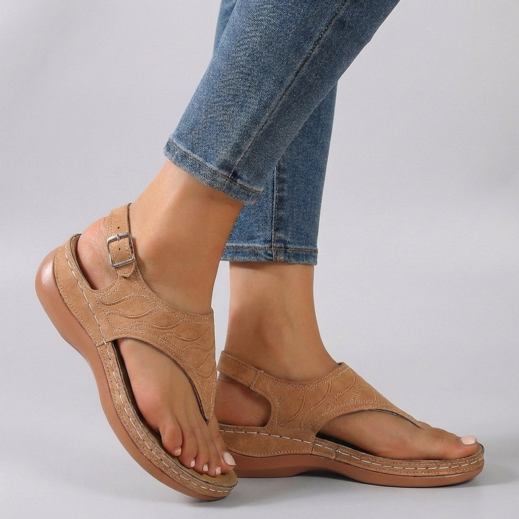 Wedge Sole Ankle Strap Sandals