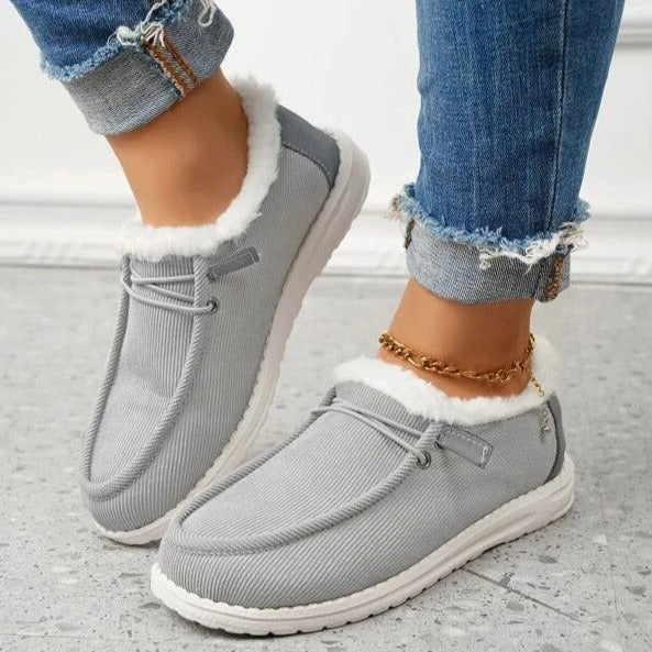 Women's Plush-Lined Slip-On Winter Boots