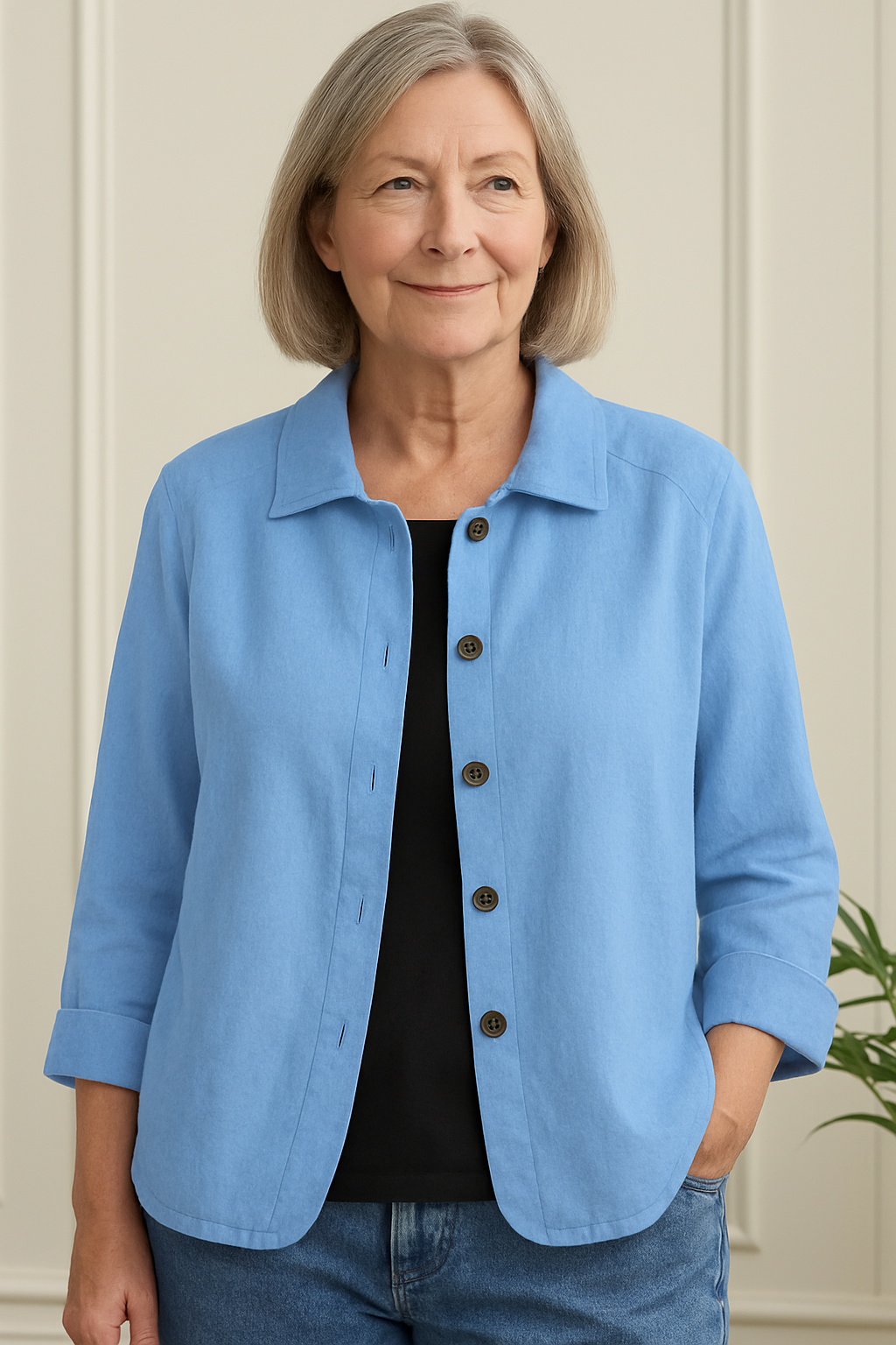 Lightweight Cotton Linen Shirt Cardigan